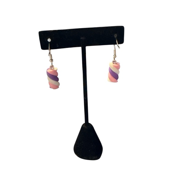 3/$20 Colorful Candy Swirl Earrings - Picture 5 of 7